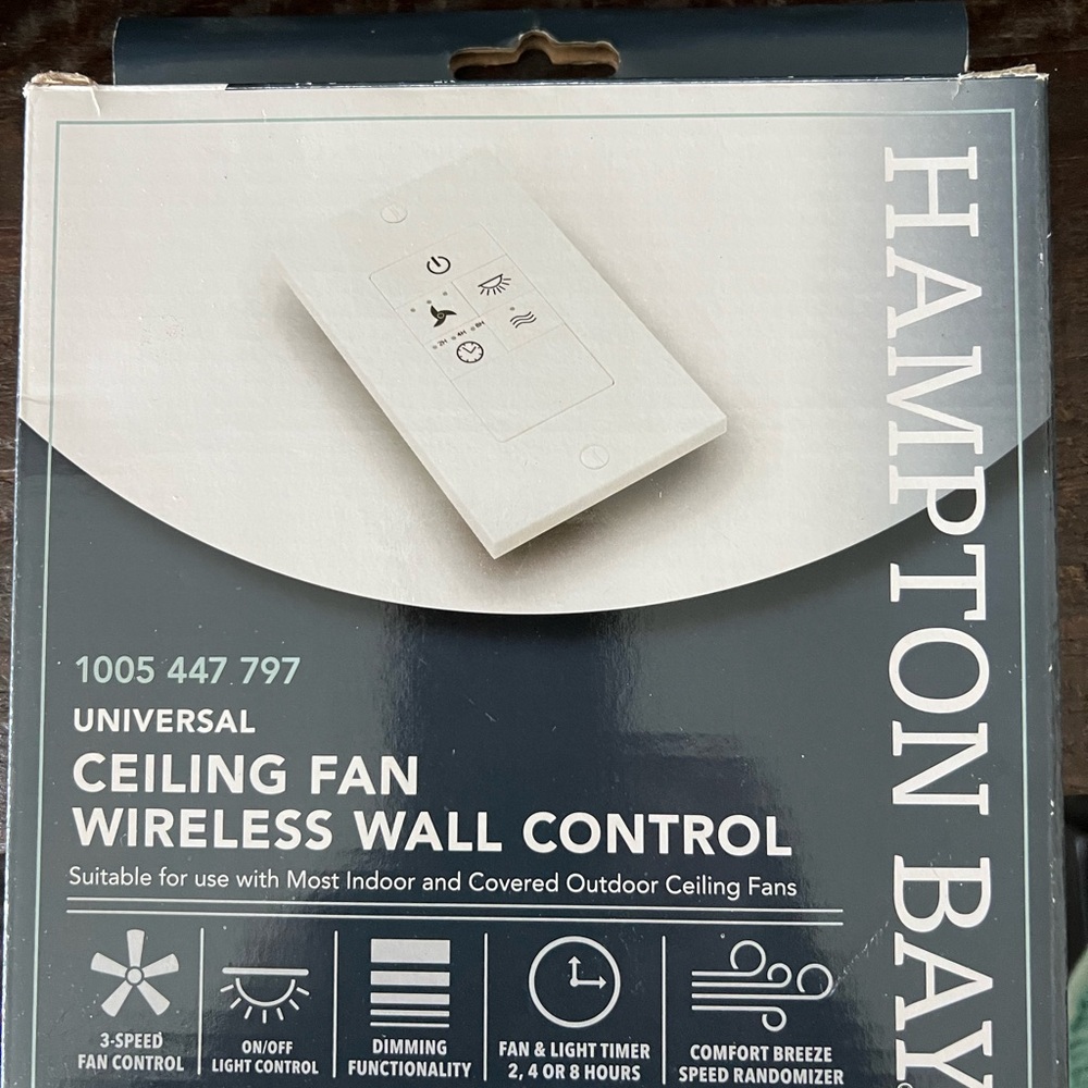 Hampton Bay Ceiling Fan Wireless Wall Control